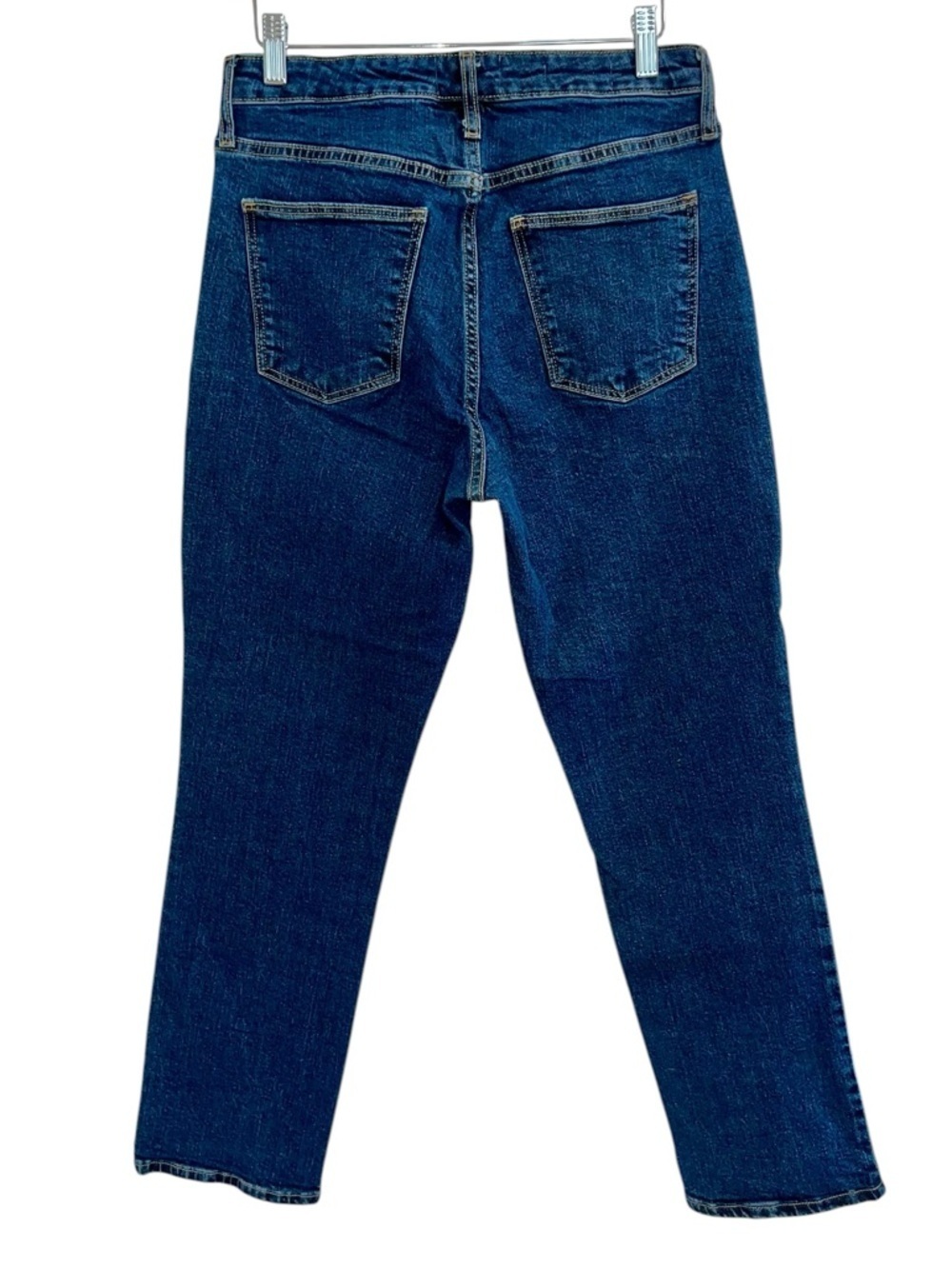 Universal Thread High Rise Straight Leg Cropped Jeans Dark Wash 6/28L - Picture 3 of 4